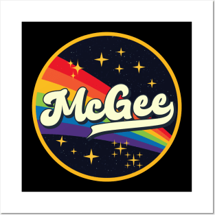 McGee // Rainbow In Space Vintage Style Posters and Art